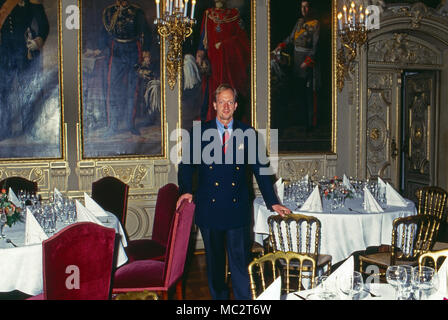 Erbprinz Karl Friedrich von Hohenzollern in Sigmaringen, Deutschland 1986. Der thronfolger Karl Friedrich, Prinz von Hohenzollern, Sigmaringen, Deutschland 1986. Stockfoto