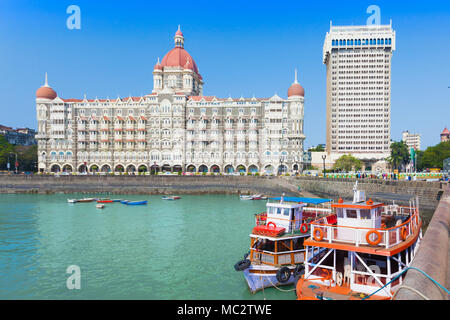 MUMBAI, INDIEN - 21. Februar: Das Taj Mahal Palace Hotel am Februar 21, 2014 in Mumbai, Indien Stockfoto