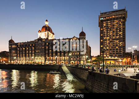 MUMBAI, INDIEN - 21. Februar: Das Taj Mahal Palace Hotel am Februar 21, 2014 in Mumbai, Indien Stockfoto