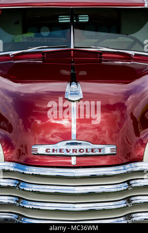 1949 Chevrolet 3100 Pick up an ein amerikanisches Auto zeigen. Essex. Großbritannien Stockfoto