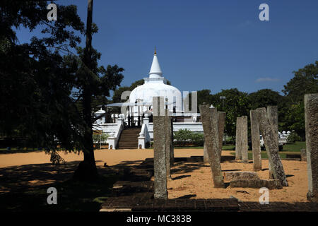 Anuradhapura North Central Provinz Sri Lanka Abhayagiri Klosteranlage Lankarama Stupa Stockfoto