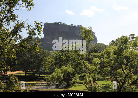 Sigiriya North Central Provinz Sri Lanka Rock Festung Stockfoto