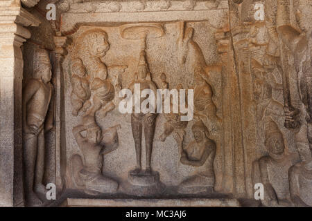 Asien, Indien, Tamil Nadu, Mamallapuram, Vahara Höhle Stockfoto