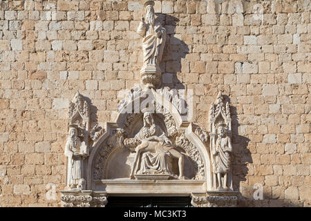 Detail, Franziskanerkloster, Stradun, Altstadt, Dubrovnik, Kroatien Stockfoto