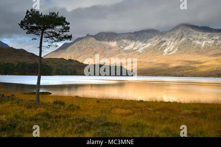 Sonnenlicht auf Beinn Eighe Stockfoto