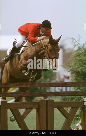 CSIO La Baule, Mai 1999, Urs Fah (SUI) Reiten Pershing Stockfoto