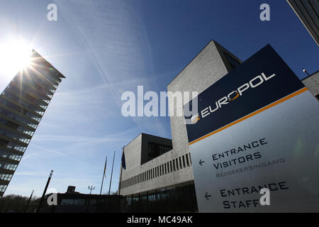 Das Europol-Hauptsitz in Den Haag, Niederlande, 20. März 2018. Credit: Yuriko Nakao/LBA/Alamy leben Nachrichten Stockfoto