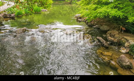 Hangzhou, Hangzhou, China. 12 Apr, 2018. Hangzhou, China 12. April 2018: Landschaft von Taiziwan Park im Osten von China Hangzhou, Provinz Zhejiang. Credit: SIPA Asien/ZUMA Draht/Alamy leben Nachrichten Stockfoto