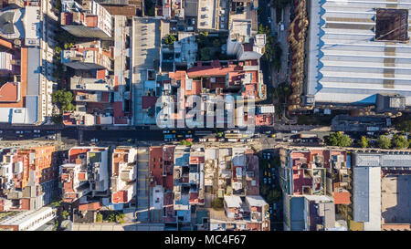 Luftaufnahme von Apartment Gebäuden in Buenos Aires, Argentinien Stockfoto