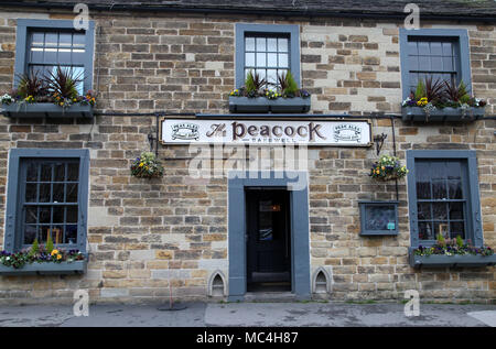 Die Peacock Pub und Restaurant in Bakewell im Peak District National Park Stockfoto