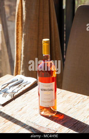 Vena cava Wein bei Corazon de Tierra, Valle de Guadalupe, Baja California, Mexiko Stockfoto