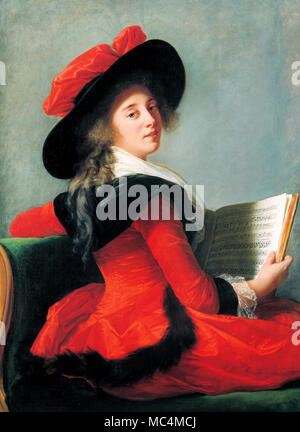 Elisabeth Louise Vigee Lebrun, Portrait de la Baronne de Crussol. 1785 Öl auf Leinwand. Musée des Augustins, Toulouse, Frankreich. Stockfoto