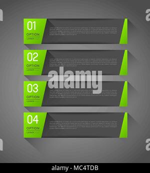 Abstract vector Banner mit der Option Schritte, Design vorlage Stock Vektor