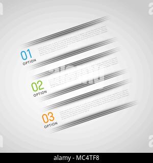 Abstract vector Banner mit der Option Schritte, Design vorlage Stock Vektor
