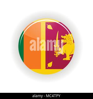 Sri Lanka Symbol Kreis Stock Vektor