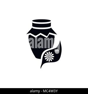 Honig-Bank-Symbol, einfachen Stil Stock Vektor