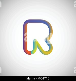 Farbenfrohen Charakter aus einem Schriftsatz, Vector Illustration Stock Vektor