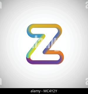 Farbenfrohen Charakter aus einem Schriftsatz, Vector Illustration Stock Vektor