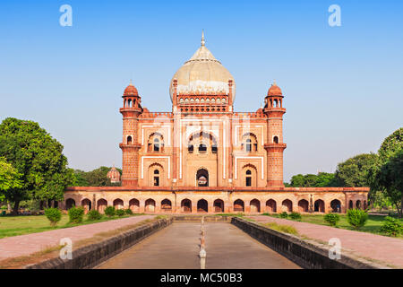Safdarjung Grab ist ein Sandstein und Marmor-Mausoleum in Neu-Delhi, Indien Stockfoto