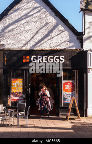 Greggs der Bäcker in Bury St. Edmunds, Suffolk, England, Großbritannien, Großbritannien Stockfoto