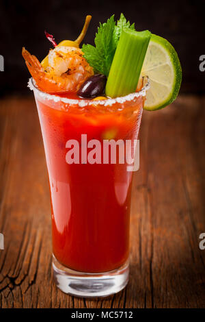 Bloody Mary Cocktail Stockfoto