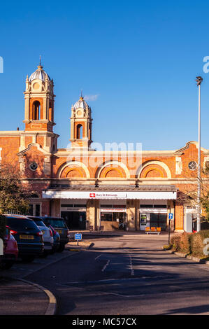 Die Station in Bury St. Edmunds, Suffolk, England, Großbritannien, Großbritannien Stockfoto