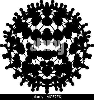 Ab einfache Abbildung symbol Sphäre Vektor silhouette Design Element Stock Vektor
