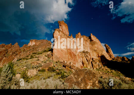 Vulkanische Leslie Gulch tuff Bildung im Leslie Gulch, SE Oregon Stockfoto