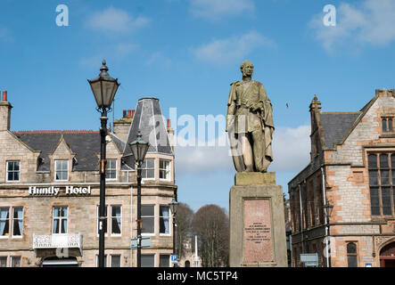 Statue von Charles Gordon Lennox fünften Herzog von Richmond in Huntly Aberdeenshire. Stockfoto