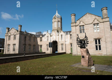 Simpson-Gebäude in Huntly in Aberdeenshire, Schottland. Stockfoto