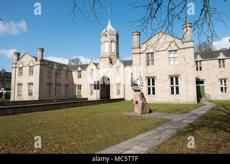 Simpson-Gebäude in Huntly in Aberdeenshire, Schottland. Stockfoto