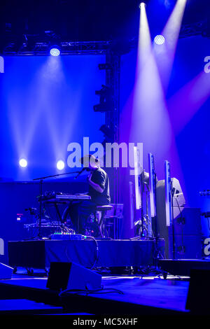 Die britische Electronica und Post-Dubstep-Act Sohn leben am Blue Balls Festival Luzern, Schweiz Stockfoto