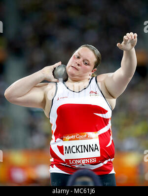 England's Sophie McKinna konkurriert im Schoß der Frauen, die Fina am Carrara Stadion bei Tag neun der Commonwealth Games 2018 in der Gold Coast, Australien. Stockfoto