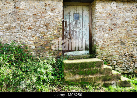 Eine alte Scheune in der Landschaft von Dorset. Stockfoto