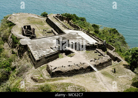 Luftaufnahme von Fort Sherman bei Toro Punkt Panamakanal Panama Stockfoto