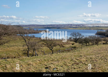 Blick über den Derwent Stausee im Süden Osten in County Durham Stockfoto