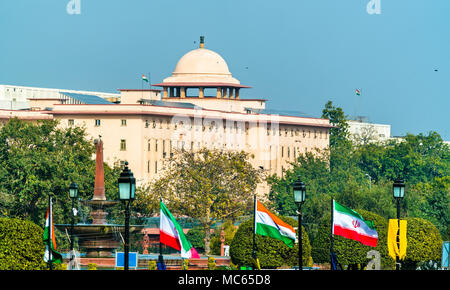 Blick auf krishi Bhavan, eine staatliche Gebäude in Neu Delhi, Indien Stockfoto