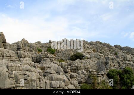 Los Riscos, Tal von Genal, Malaga, Andalusien, Spanien Stockfoto