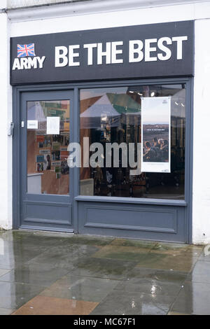 Armee Karriere Büro in Salisbury, Wiltshire GROSSBRITANNIEN Stockfoto