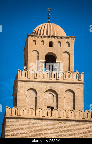 Die große Moschee von Kairouan (große Moschee von Sidi-Uqba), Tunesien Stockfoto