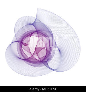 Kurven von einem harmonograph Anwendung erstellt. Zunächst die harmonograph wurde eine mechanische Vorrichtung, die verwendet wurde, schwingende Pendel Bilder zu zeichnen. Stockfoto