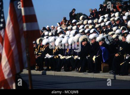 MASONIC - TEMPELRITTER. Die Österliche Versammlung der Freimaurer Tempelritter an der George Washington Masonic Memorial Hall, Alexandria (südlich von Washington DC) im Jahr 1998 Stockfoto