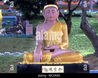 Buddha Statue des Buddha in der Haw Par Villa, Singapur Stockfoto