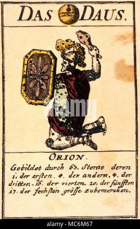 Tarot Karten - Major arcana Tarot Karten des achtzehnten Jahrhunderts orientalische im Stil, aber der Deutschen Design von C P Hargraves eine Geschichte der Karten 1930 Edition Stockfoto