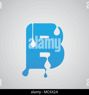 Blue flow Charakter, Vektor Stock Vektor