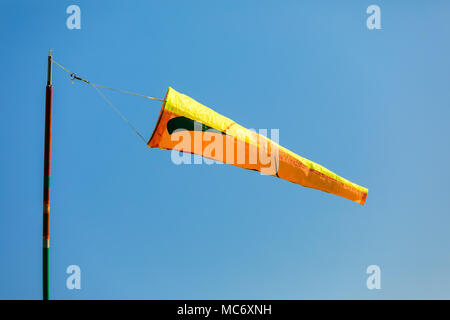 Windrichtung am Flughafen Stockfoto