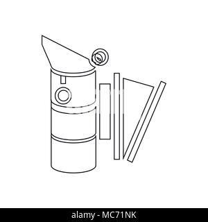 Bienenstock Raucher Symbol, outline Style Stock Vektor