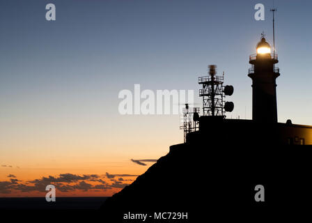 Leuchtturm, Cabo de Gata, Almeria, Spanien. Stockfoto