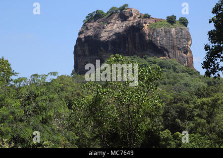 Sigiriya North Central Provinz Sri Lanka Rock Festung Stockfoto