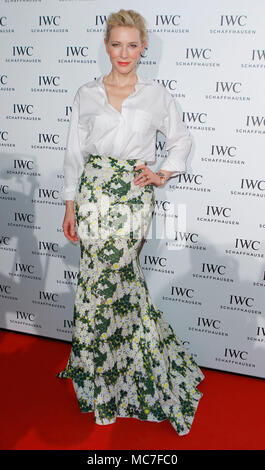 Zürich, Schweiz. 27 Sep, 2014. Zürich, Schweiz - 27 September 2014: IWC Schaffhausen mit Hollywood Schauspielerin Cate Blanchett, Kate | Verwendung der weltweiten Kredit: dpa/Alamy leben Nachrichten Stockfoto